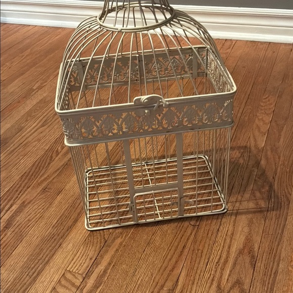 Cream Victorian-Style Decorative Birdcage Accent - Picture 5 of 8